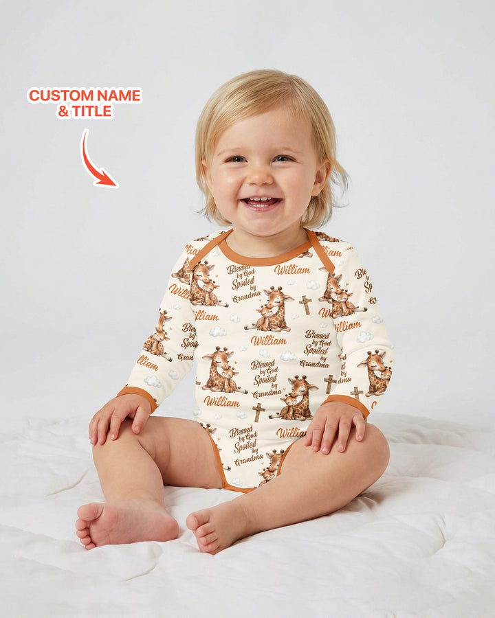 Gerippte Babykleidung mit individuellem Foto - Weich &amp; Skizzenhaft