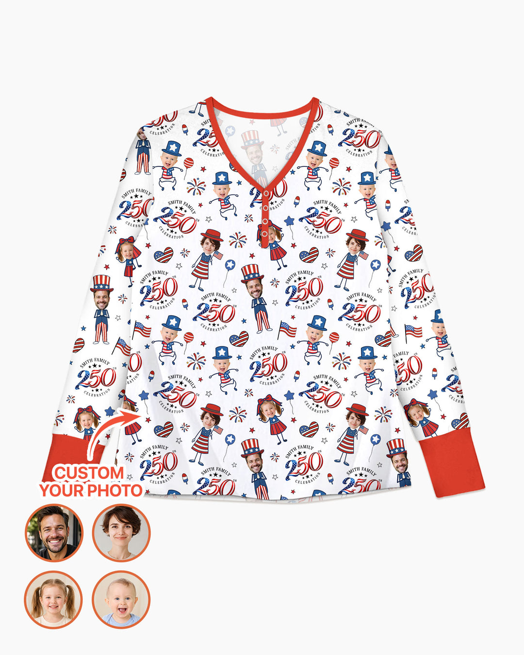 Template Damen Pyjama-Set aus personalisiertem Bambus