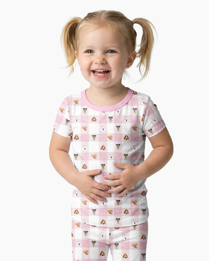 Zweiteiliges, kurzärmliges Pyjama-Set mit Marienkäfern