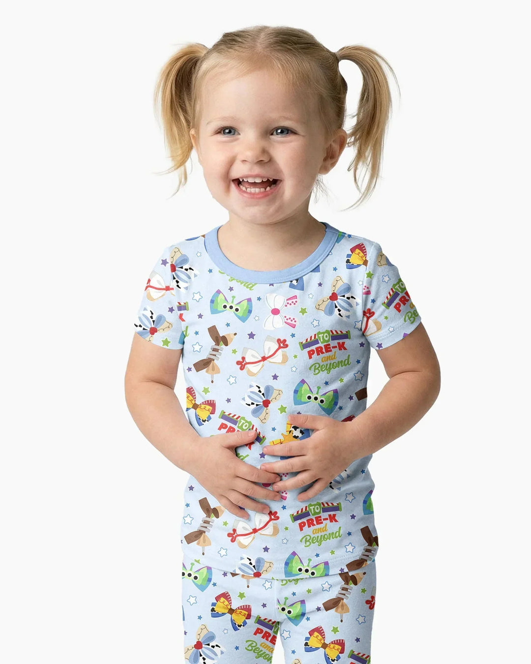 Zweiteiliges, kurzärmliges Pyjama-Set mit Marienkäfern