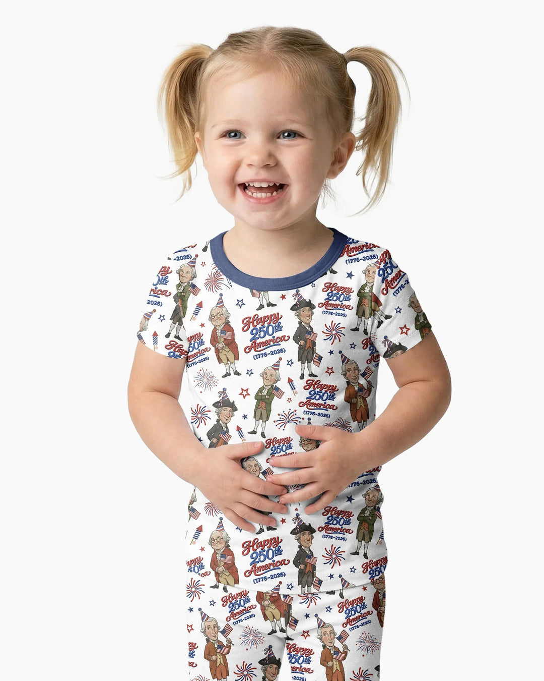 Zweiteiliges, kurzärmliges Pyjama-Set mit Marienkäfern