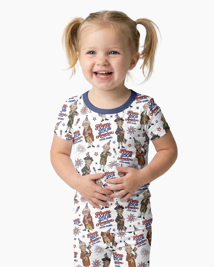 Zweiteiliges, kurzärmliges Pyjama-Set mit Marienkäfern