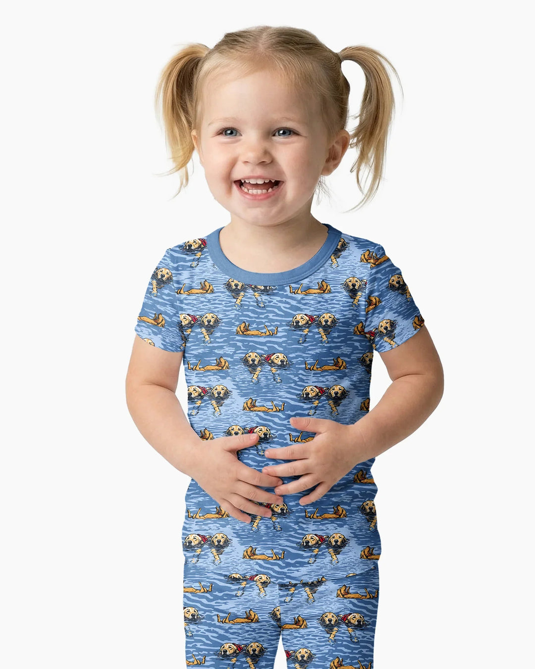 Zweiteiliges, kurzärmliges Pyjama-Set mit Marienkäfern