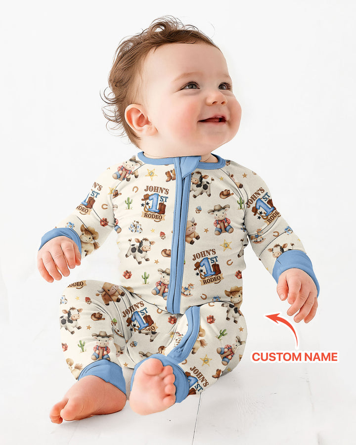 Gerippte Babykleidung mit individuellem Foto - Weich &amp; Skizzenhaft