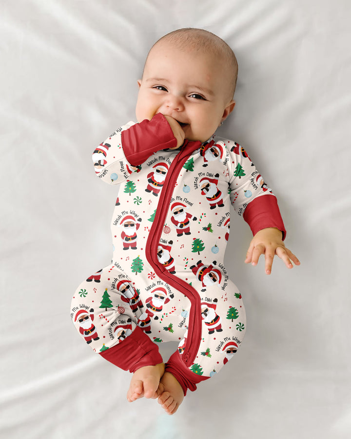 Santa's Christmas Dance Party Bamboo Convertible Zippy