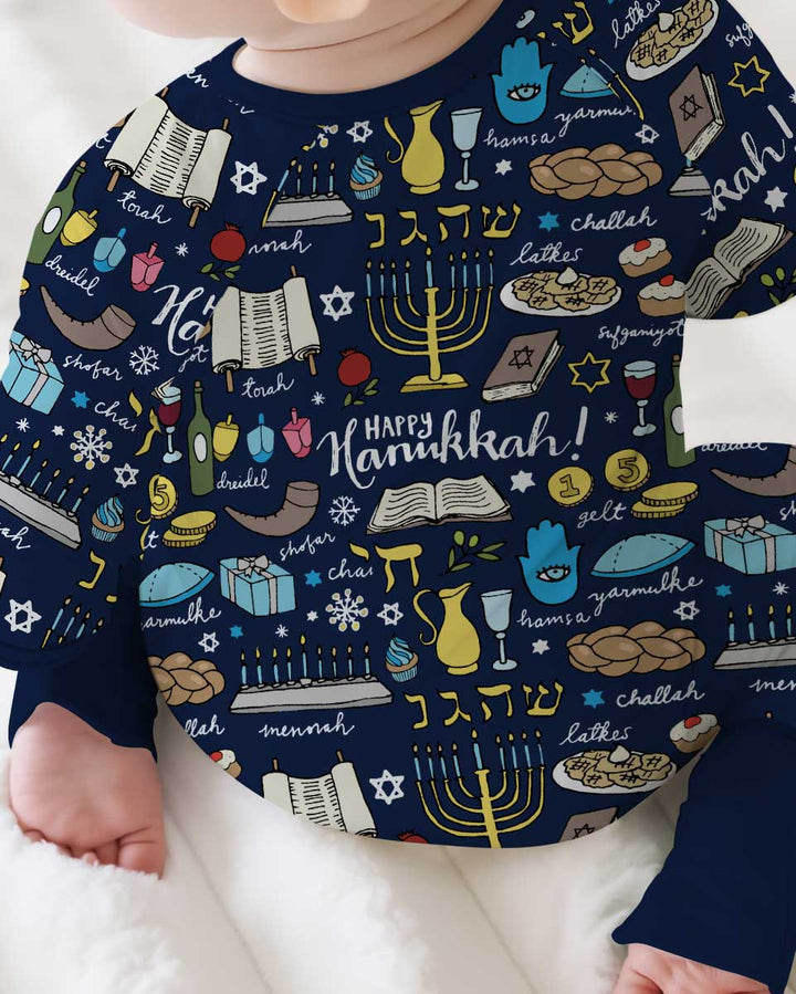 Happy Hanukkah 2026 Bamboo Convertible Zippy