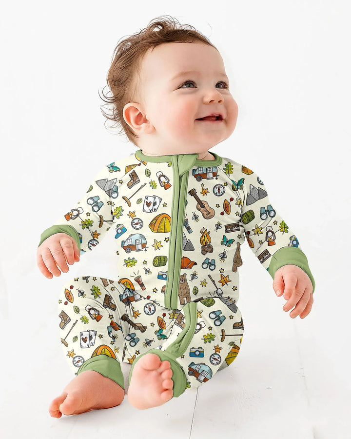 Gerippte Babykleidung mit individuellem Foto - Weich &amp; Skizzenhaft