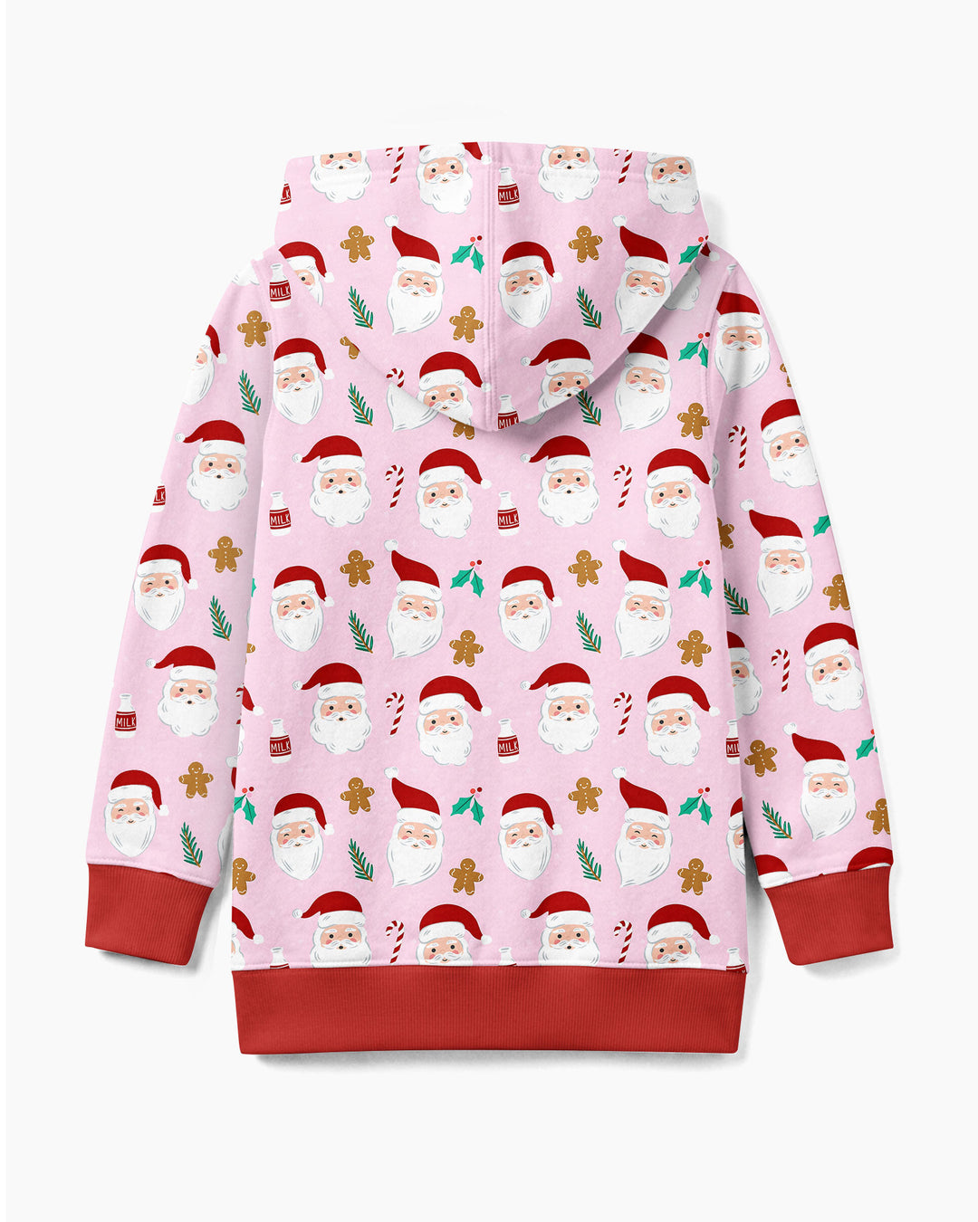Christmas Sweet Santa Bamboo Zip Hoodie