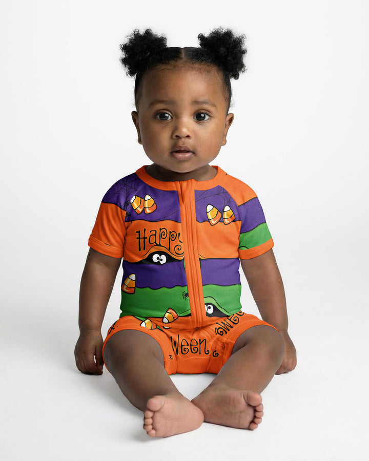 Happy Halloween Bamboo Shorty Zippy