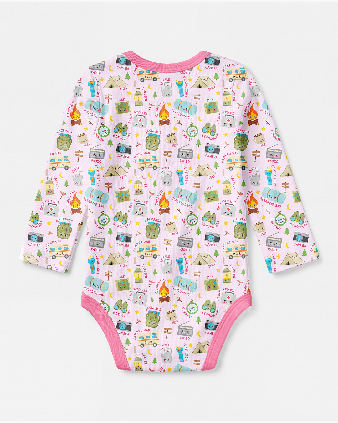 Gerippte Babykleidung mit individuellem Foto - Weich &amp; Skizzenhaft