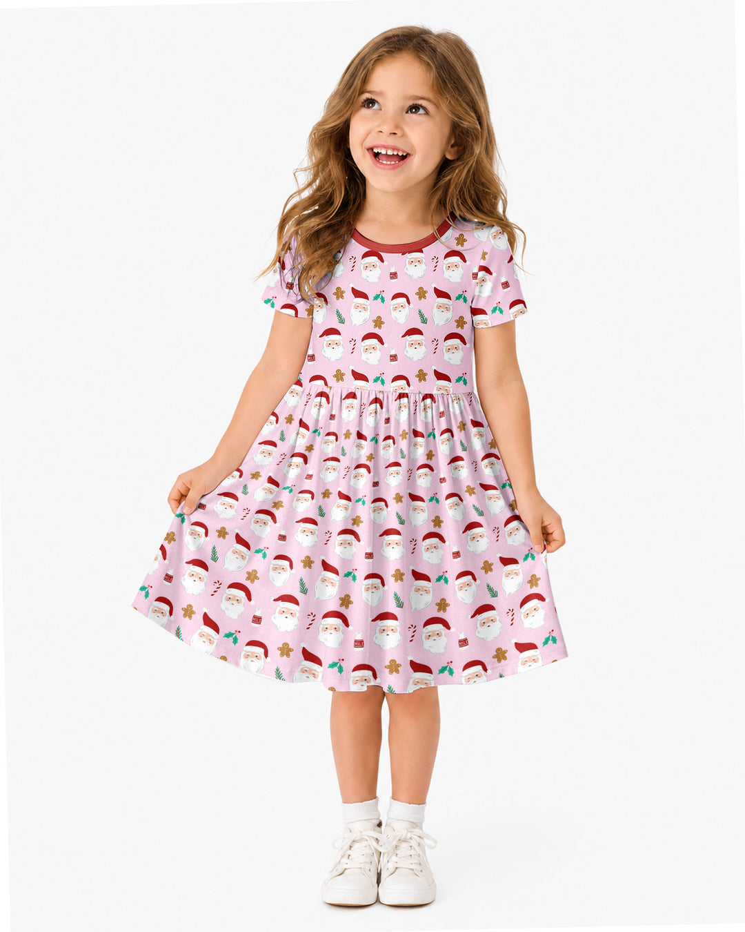 Christmas Sweet Santa Bamboo Twirl Dress