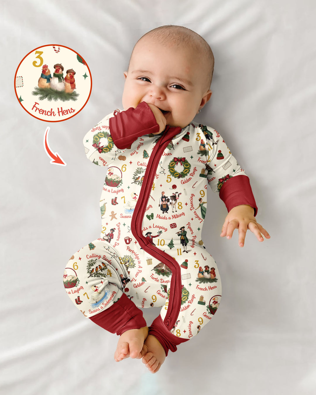 12 Days of Christmas Bamboo Convertible Zippy