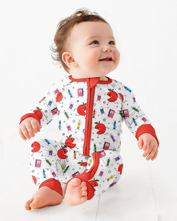 Gerippte Babykleidung mit individuellem Foto - Weich &amp; Skizzenhaft