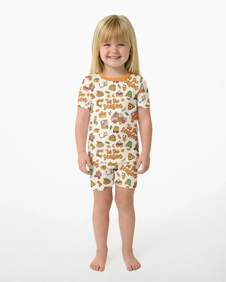 'Tis The Season Bamboo Two Piece Short Sleeve Shorts Pajama Set