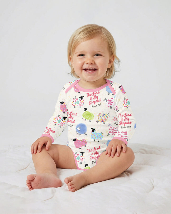 Gerippte Babykleidung mit individuellem Foto - Weich &amp; Skizzenhaft