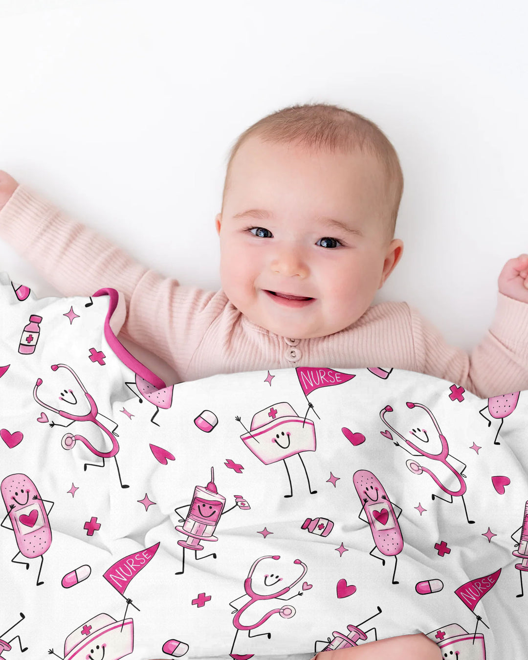 Cute Nurse Crew Bamboo Blanket