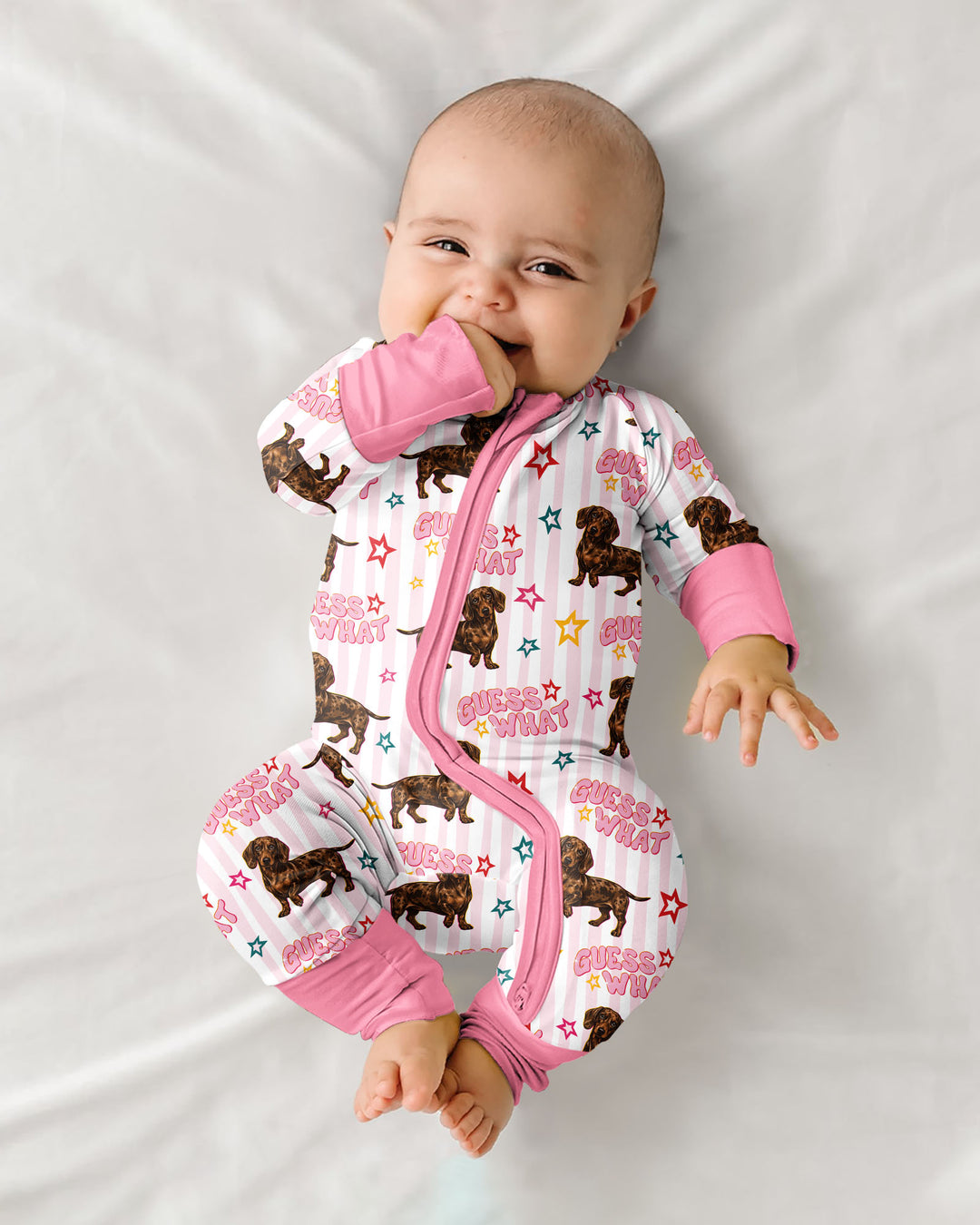 Guess What? Wiener Butt! Bamboo Convertible Zippy