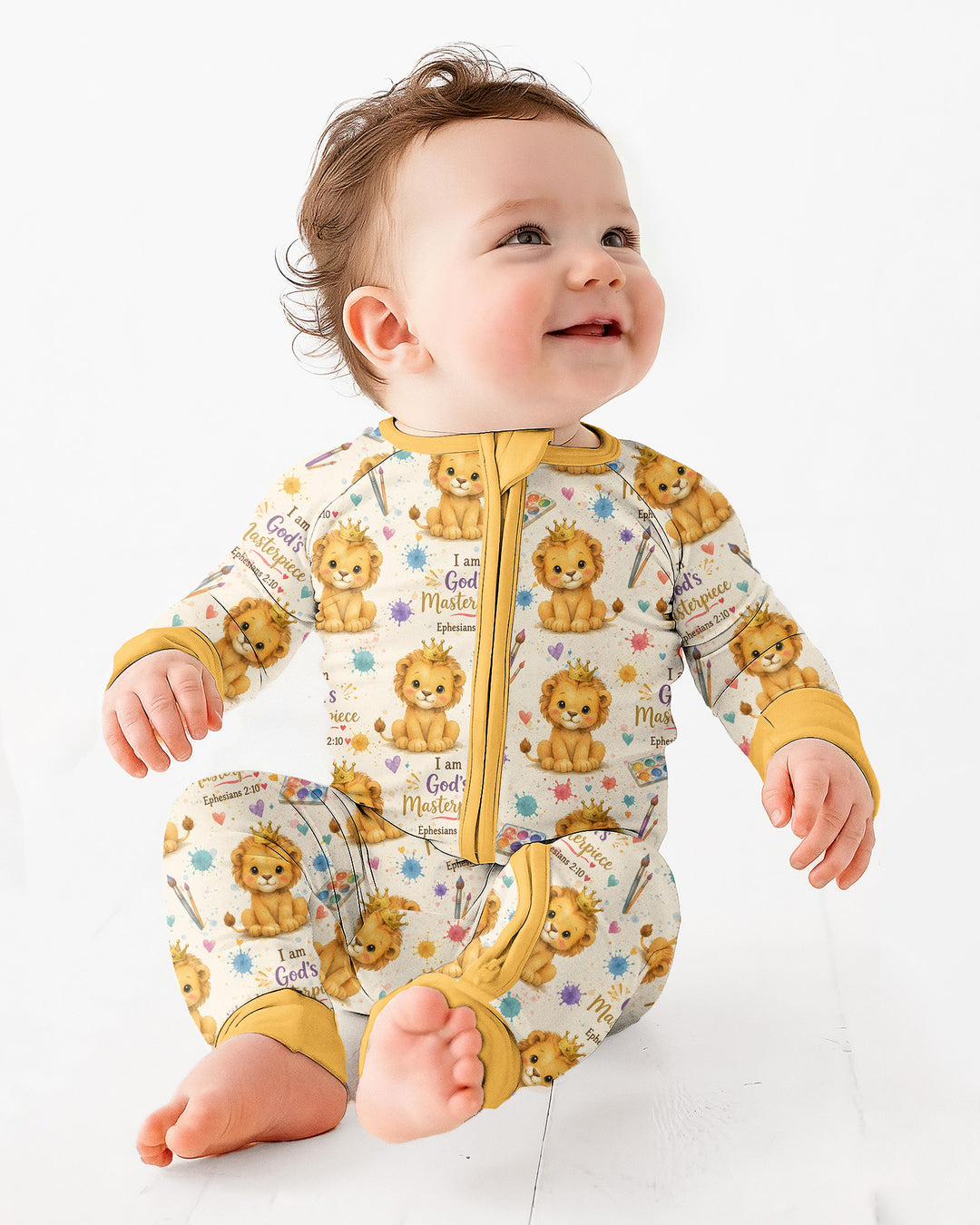 Gerippte Babykleidung mit individuellem Foto - Weich &amp; Skizzenhaft
