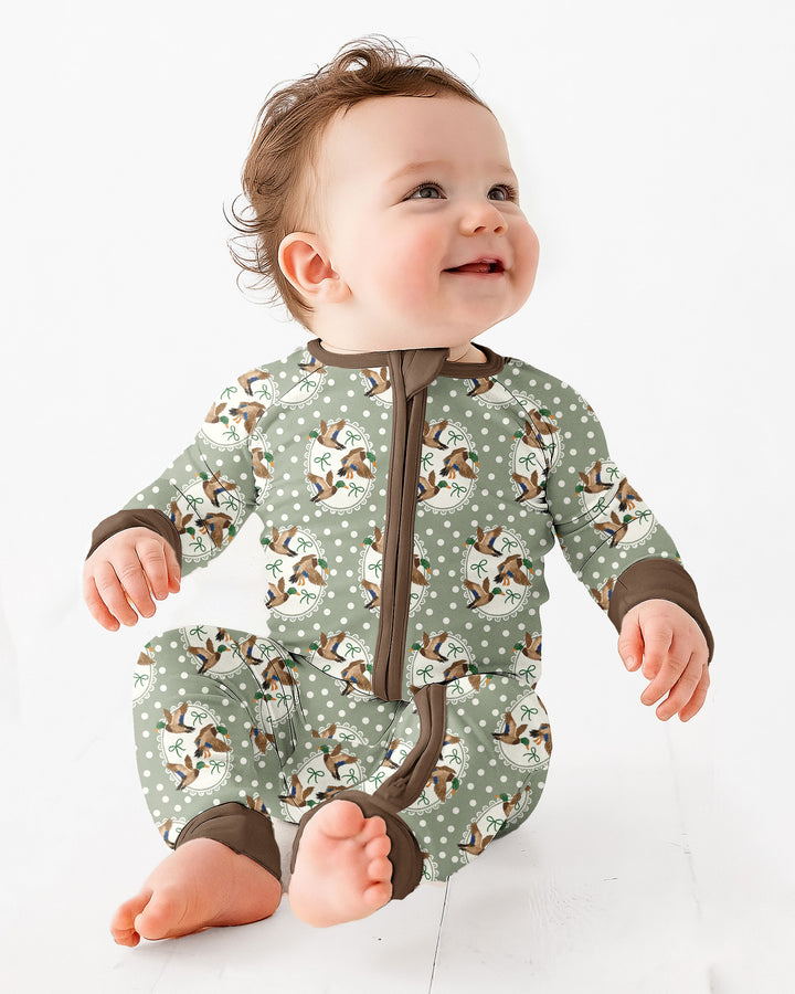 Dapper Ducks & Bows Bamboo Convertible Zippy