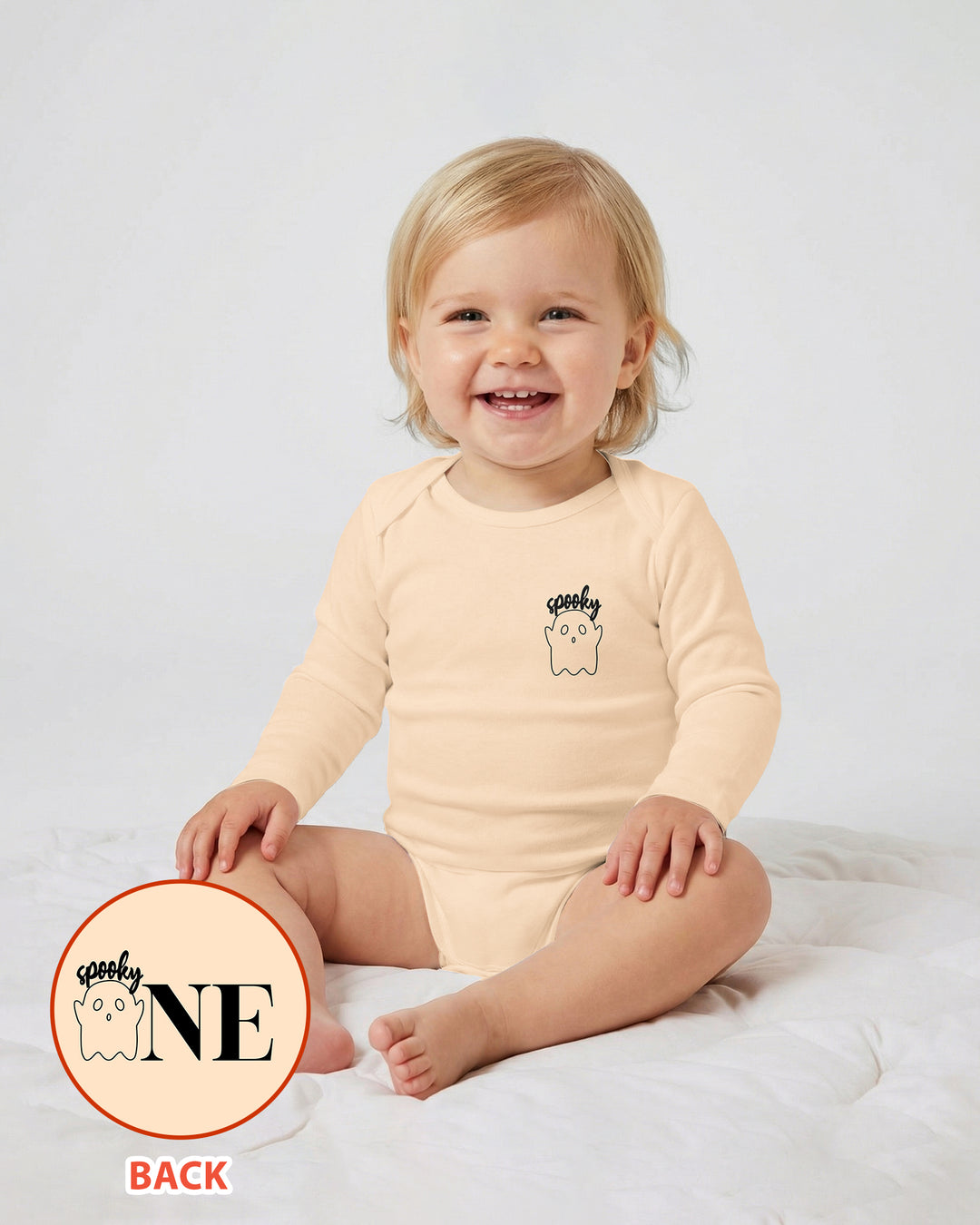 Spooky One Birthday Boo First Birthday Halloween Bamboo Bodysuit
