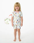 Marian Garden Bamboo Two Piece Short Sleeve Shorts Pajama Set