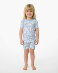 Ghostly Threads Bamboo Two Piece Short Sleeve Shorts Pajama Set