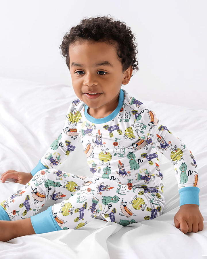 Bark-O-Ween Bamboo Two Piece Long Sleeve Pajama Set