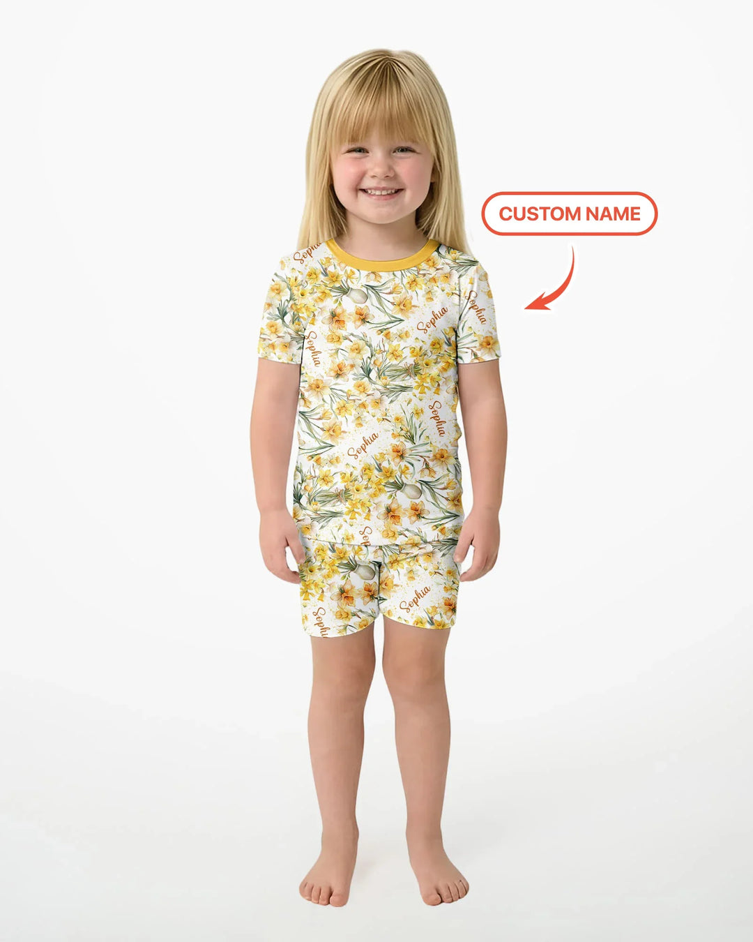 Zweiteiliges Pyjama-Set mit kurzen Ärmeln und Shorts im Sommer-Design