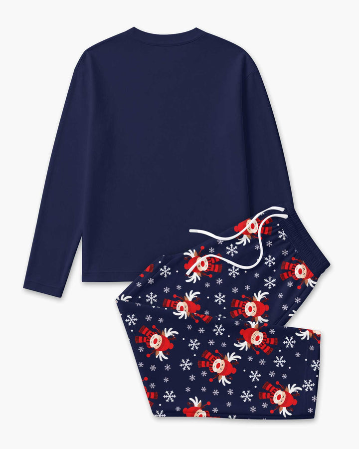 Merry Reindeer Nights Bamboo Men's Pajama Set