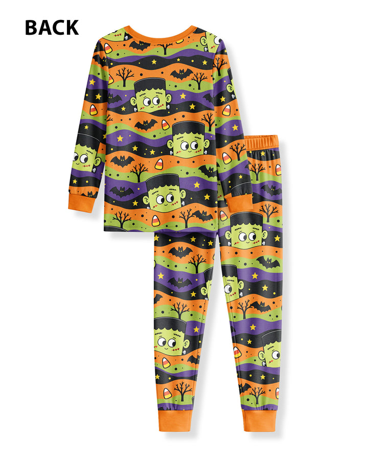 Eek Halloween Bamboo Two Piece Long Sleeve Pajama Set