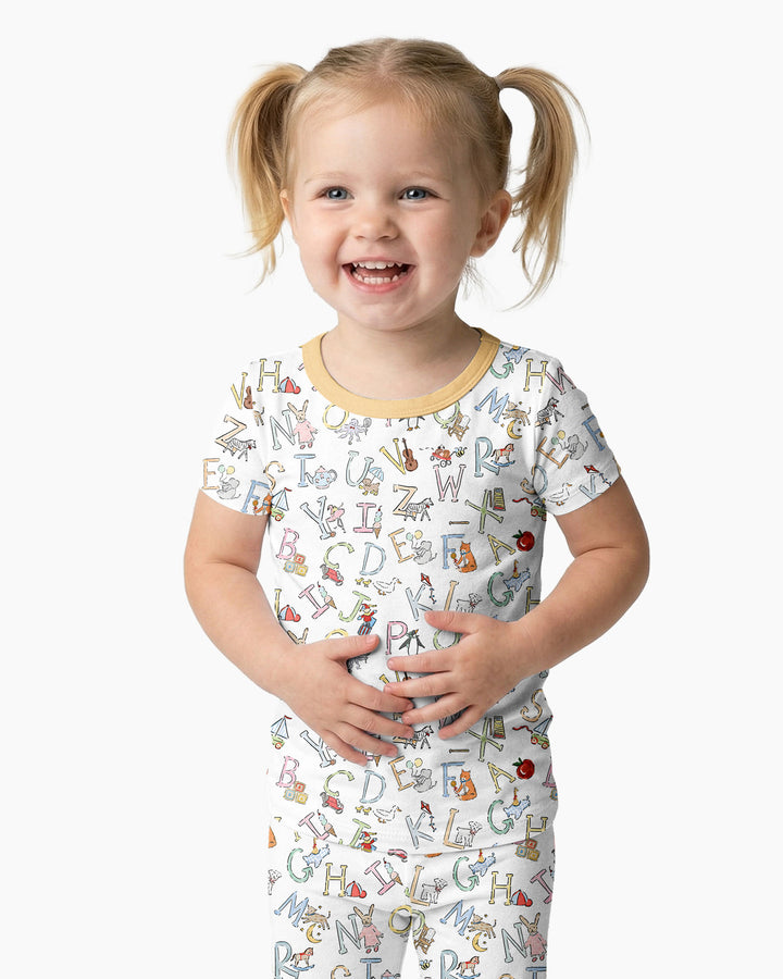 Zweiteiliges, kurzärmliges Pyjama-Set mit Marienkäfern