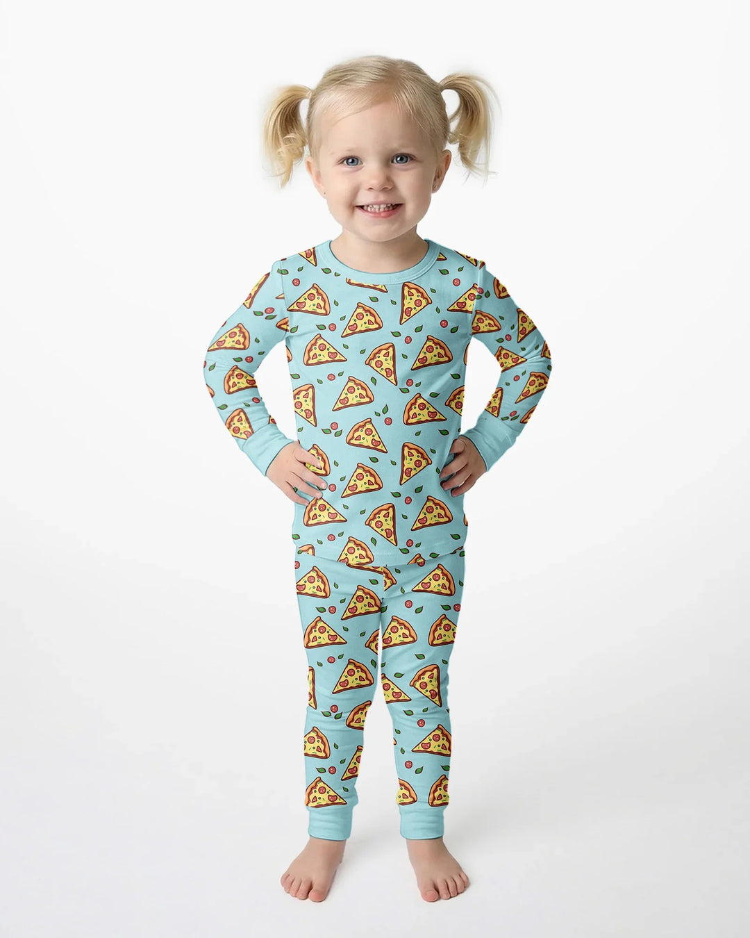 Pizza Doodle Bamboo Two Piece Pajama Set