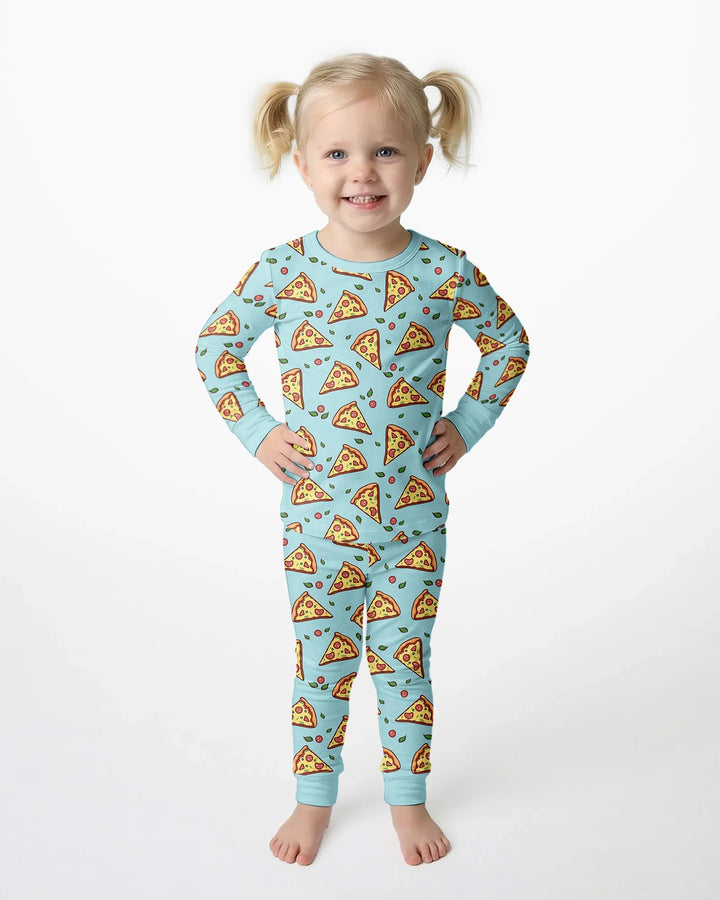Pizza Doodle Bamboo Two Piece Pajama Set