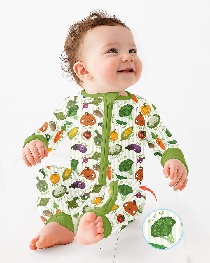 Gerippte Babykleidung mit individuellem Foto - Weich &amp; Skizzenhaft