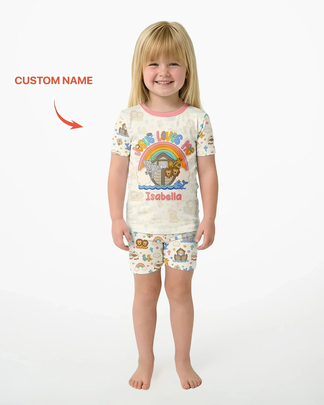 Schlafanzug-Set zweiteilig, kurze Ärmel, kurze Hose, Bambus