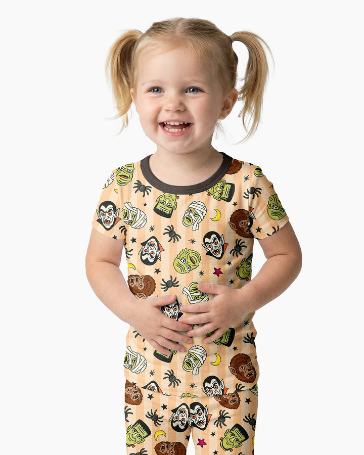 Zweiteiliges, kurzärmliges Pyjama-Set mit Marienkäfern