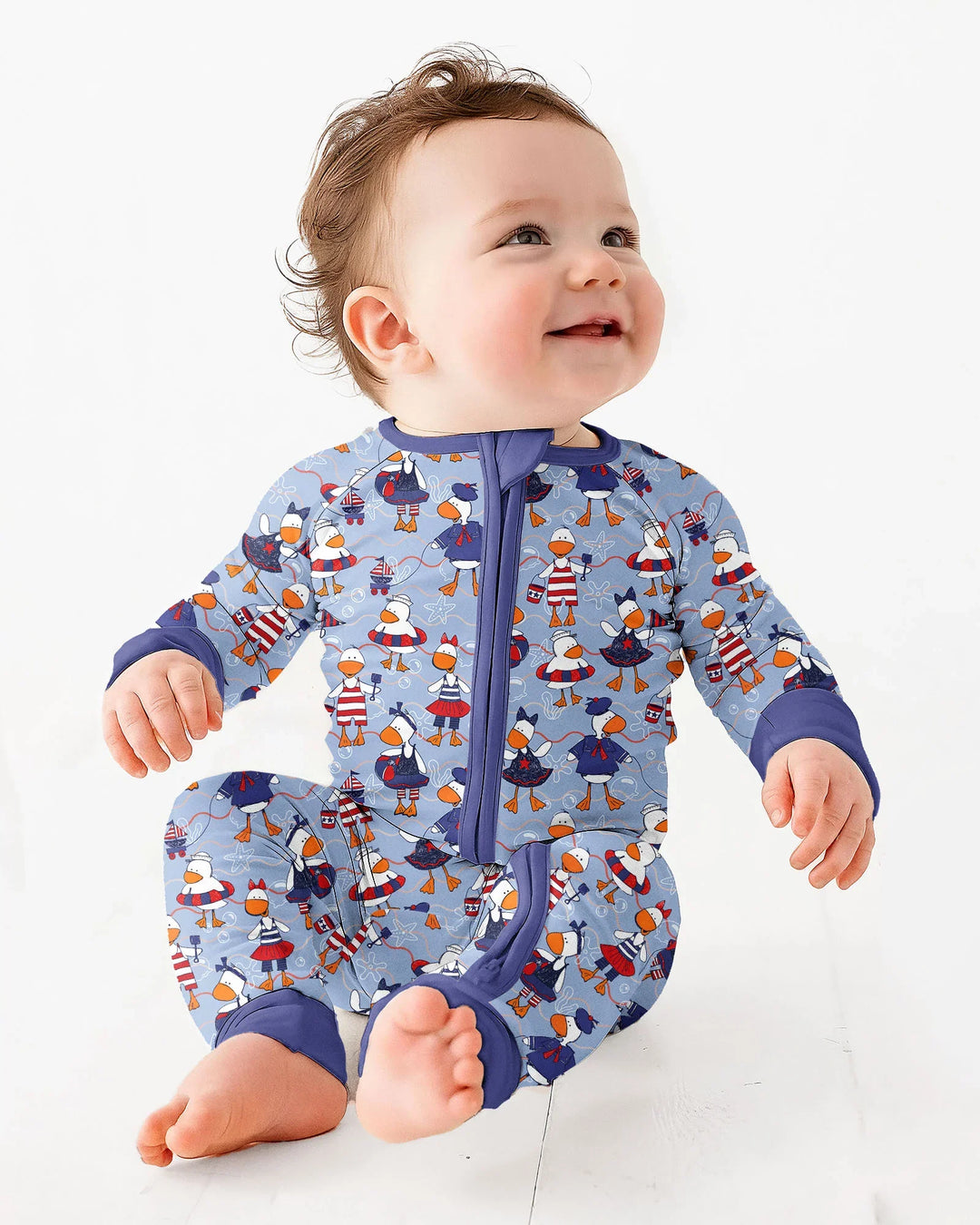 Gerippte Babykleidung mit individuellem Foto - Weich &amp; Skizzenhaft