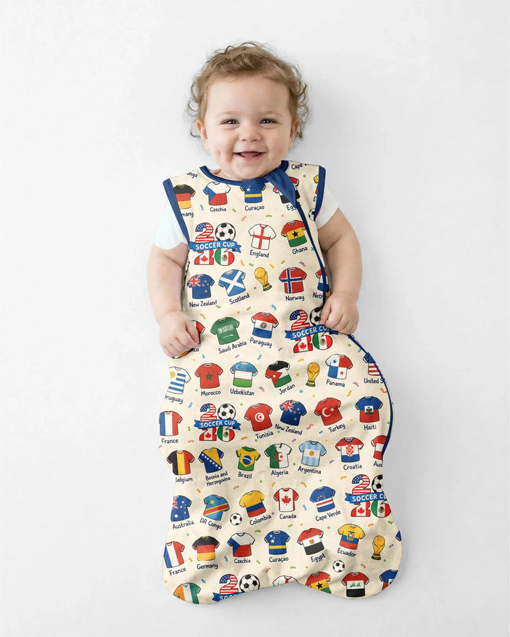 2026 Soccer World Jersey Flag Bamboo Sleep Bag
