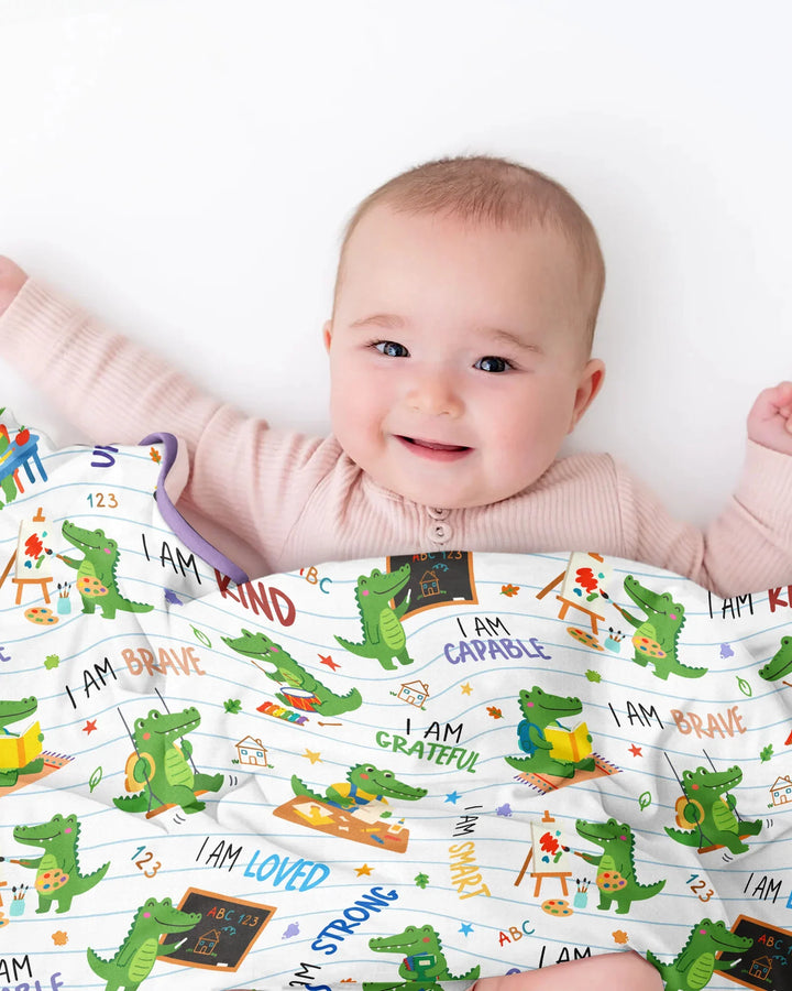 Brave Gator Days Bamboo Blanket
