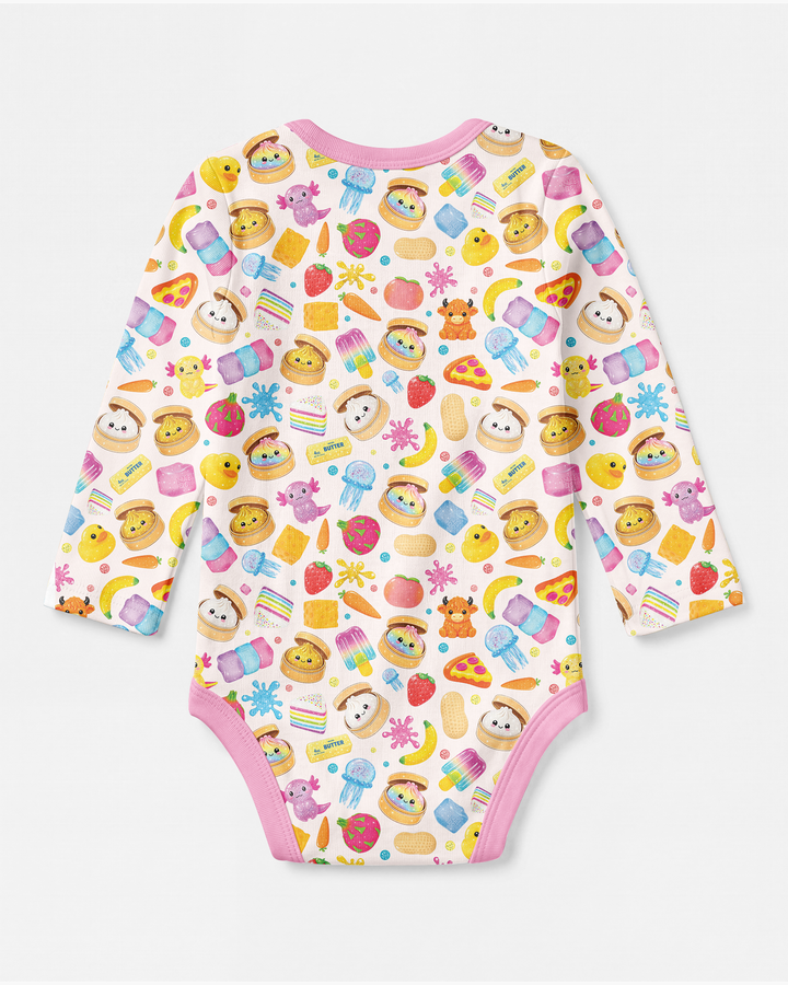 Gerippte Babykleidung mit individuellem Foto - Weich &amp; Skizzenhaft
