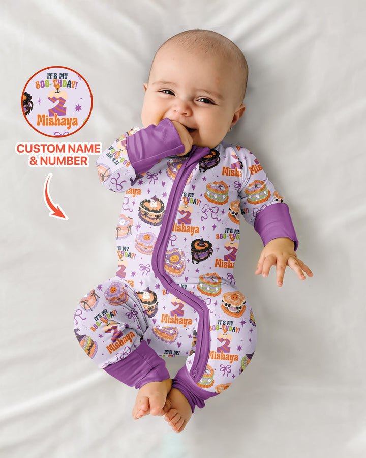 Custom Halloween Birthday Bamboo Convertible Zippy
