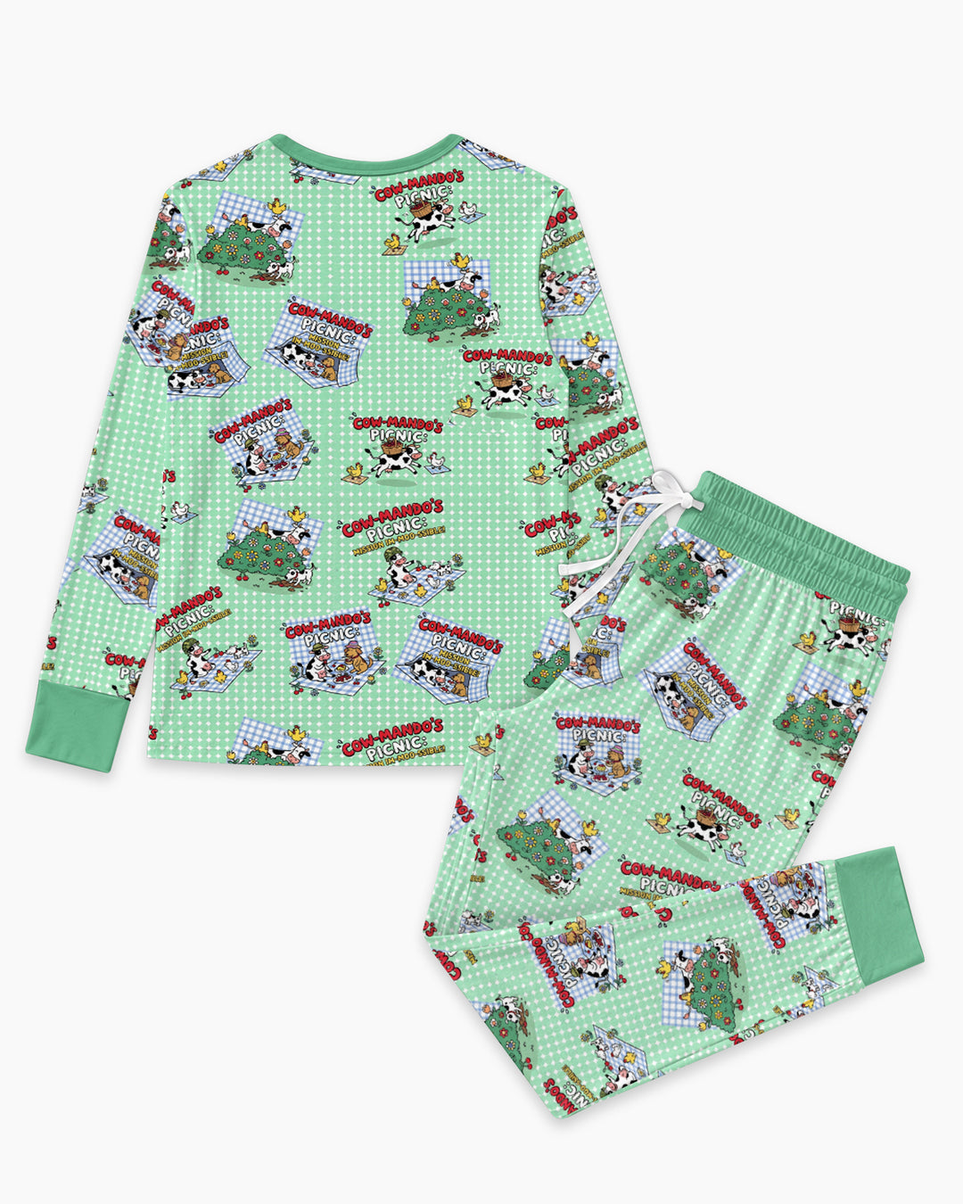 Mission Im-moo-sible Bamboo Women Pajama Set