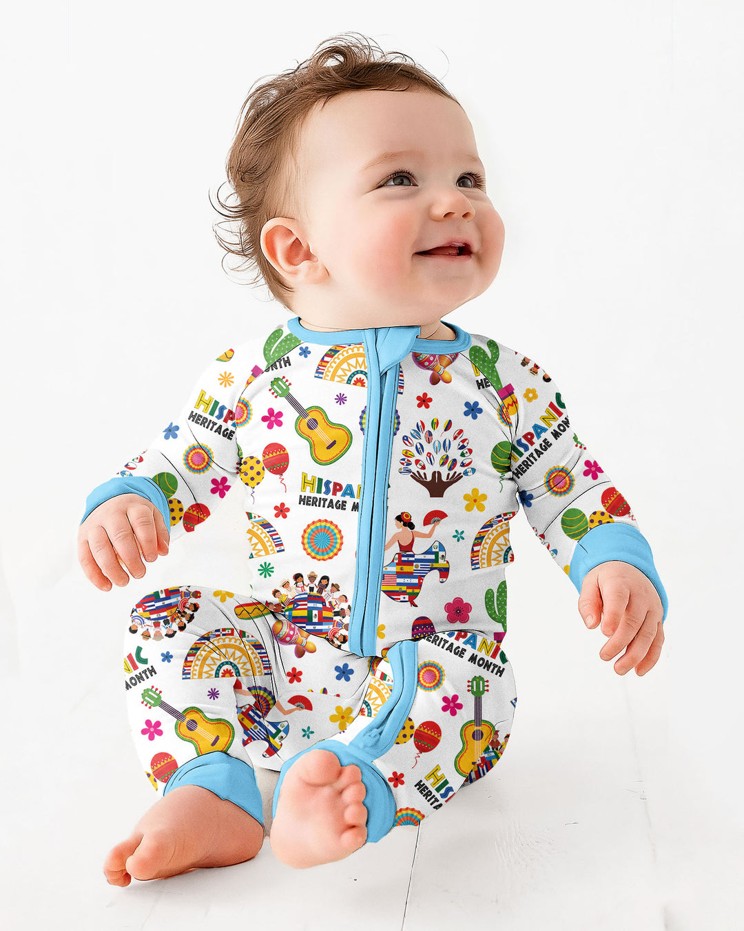 Gerippte Babykleidung mit individuellem Foto - Weich &amp; Skizzenhaft