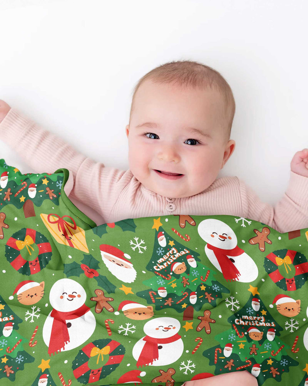 Snowmen Funny Bamboo Blanket