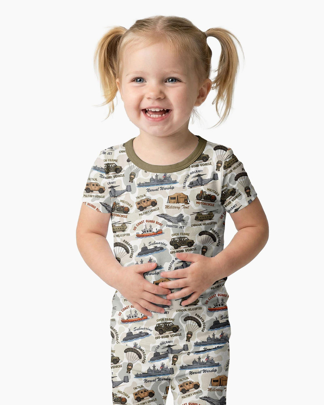 Zweiteiliges, kurzärmliges Pyjama-Set mit Marienkäfern