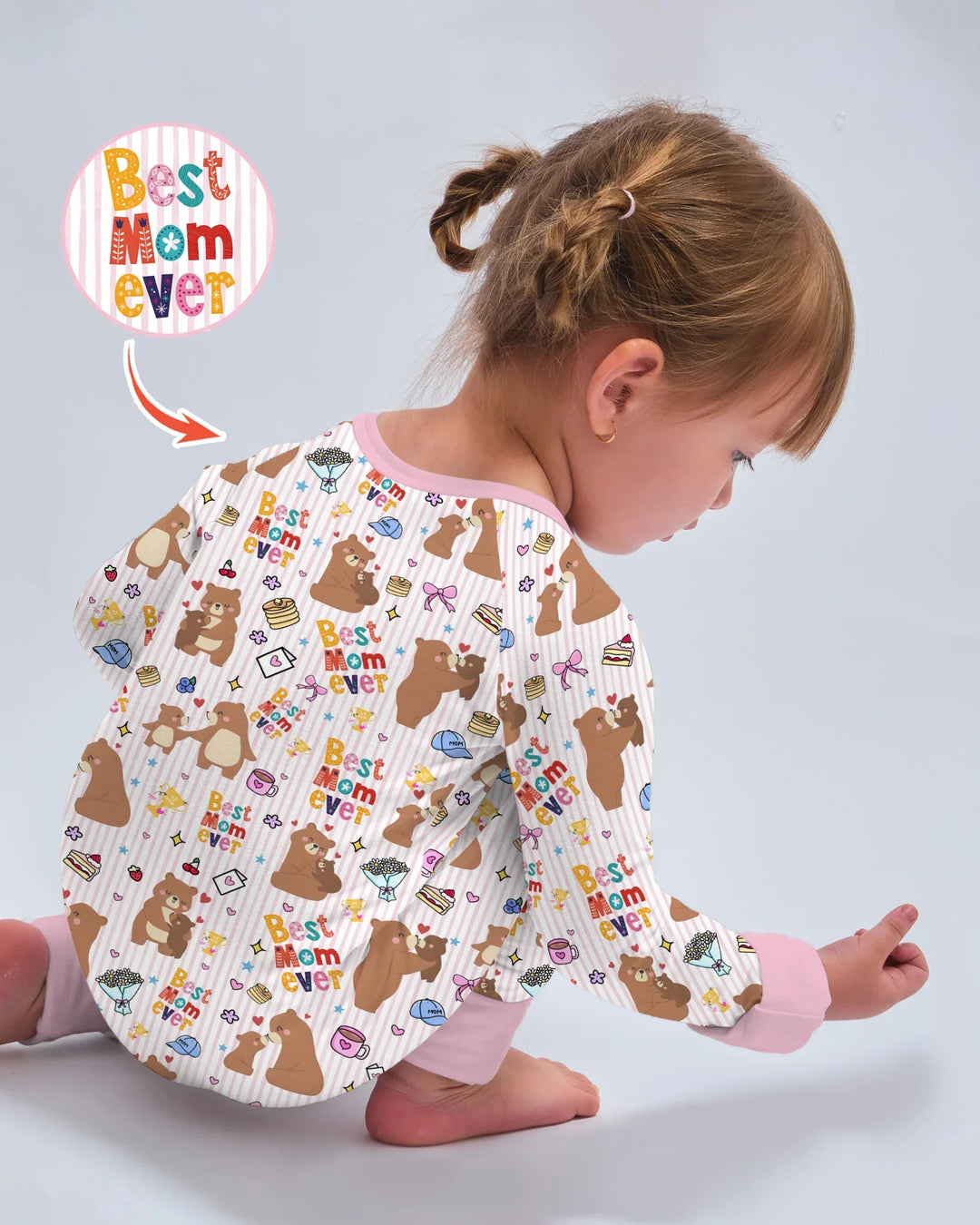 Gerippte Babykleidung mit individuellem Foto - Weich &amp; Skizzenhaft