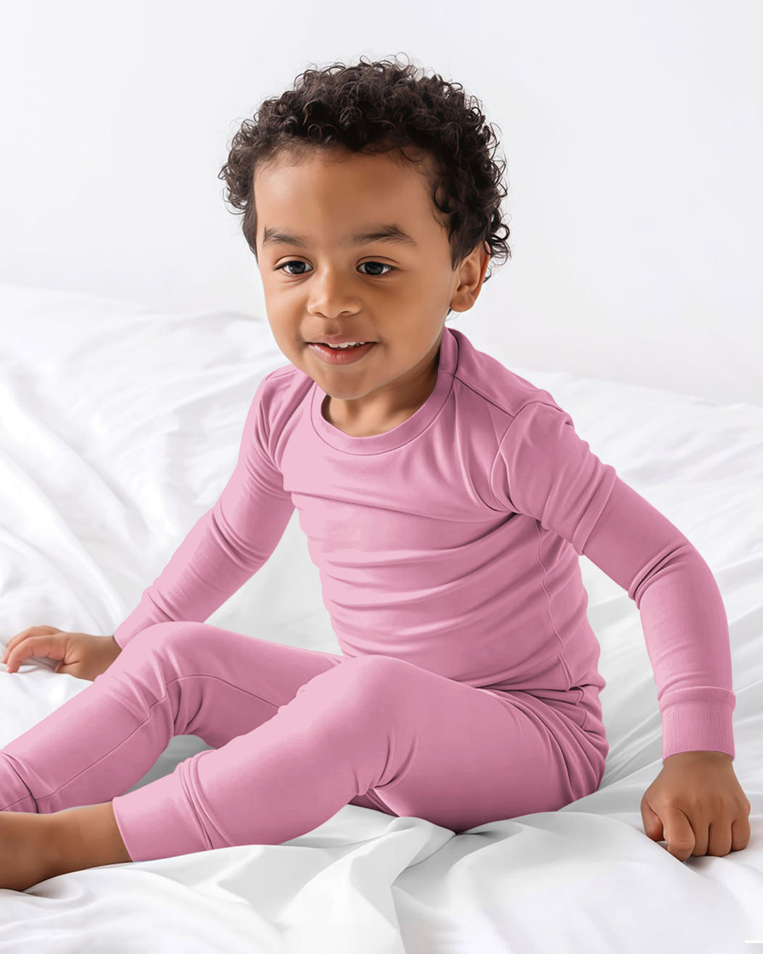 Sweet Pink Bamboo Two Piece Pajama Set