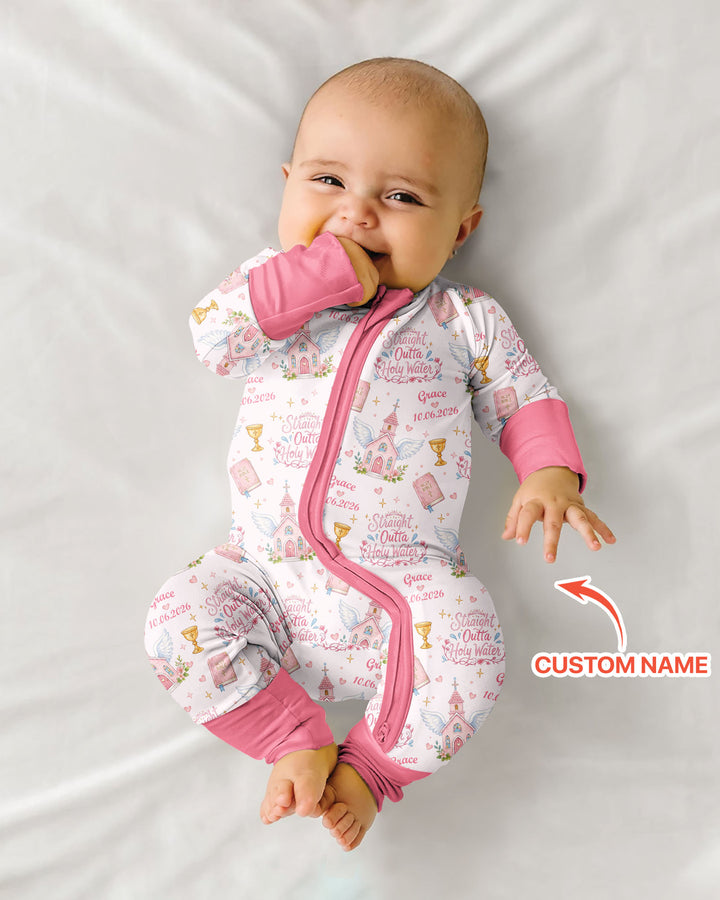 Gerippte Babykleidung mit individuellem Foto - Weich &amp; Skizzenhaft