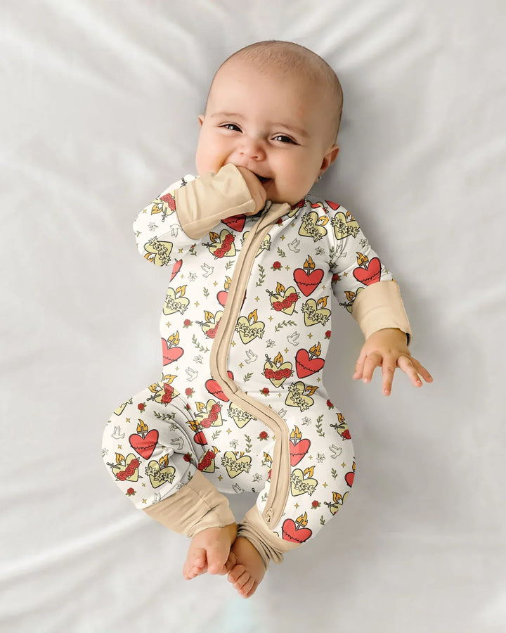 Three Sacred Hearts Bamboo Convertible Zippy