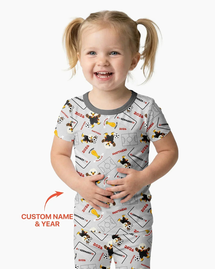 Zweiteiliges, kurzärmliges Pyjama-Set mit Marienkäfern